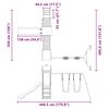 vidaXL Set de joacă pentru exterior, lemn masiv de pin