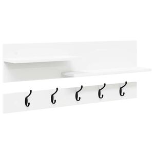 vidaXL Răcător de paltoane montat pe perete Alb 90 x 15 x 36 cm