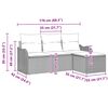 vidaXL Set de canapele pentru grădină 4 pcs Bej poliratan