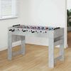 vidaXL Masă de Foosball Gri Beton 125 x 60,5 x 80 cm Lemn compozit