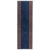 vidaXL Covor Runner FLORNES Țesut albastru Diamante 67 x 150 cm PP