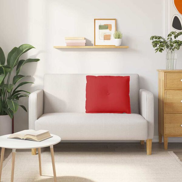 vidaXL Perna pentru spate Roșu 60 x 19 x 50 cm țesătură