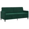 vidaXL Sofa cu Spațiu de Depozitare Verde &icirc;nchis 192 x 78 x 87 cm