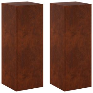 vidaXL Suport pentru plante 2 pcs Ruginit 30 x 30 x 80 cm