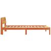 vidaXL Cadru de pat Maroniu cerat 75 x 190 cm Lemn de pin masiv