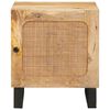 vidaXL Dulap de noapte natural 40 x 33 x 46 cm