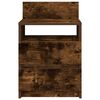 vidaXL Noptieră cu 2 sertare, stejar afumat, 40x33x60 cm