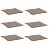 vidaXL Perne scaune grădină 6 buc. gri taupe 40x40x4cm țesătură Oxford