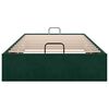 vidaXL Cadru de pat otoman fără saltea verde &icirc;nchis 100x200 cm catifea