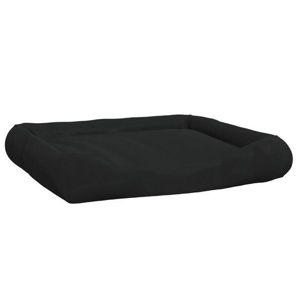 vidaXL Saltea de c&acirc;ini cu perne, negru, 115x100x20 cm, material oxford