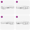 vidaXL Set de canapele de exterior 11 pcs Gri natural și deschis