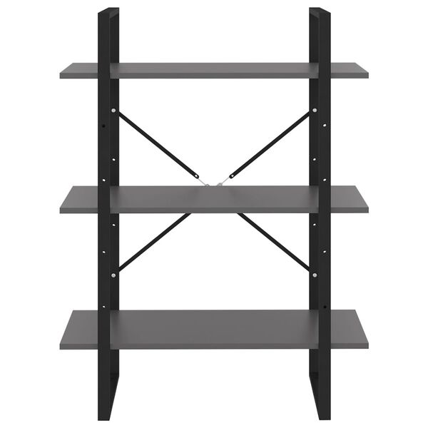 vidaXL Bibliotecă, gri, 80x30x105 cm, PAL