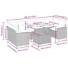 vidaXL Set canapele de grădină cu perne, 8 piese, gri, poliratan