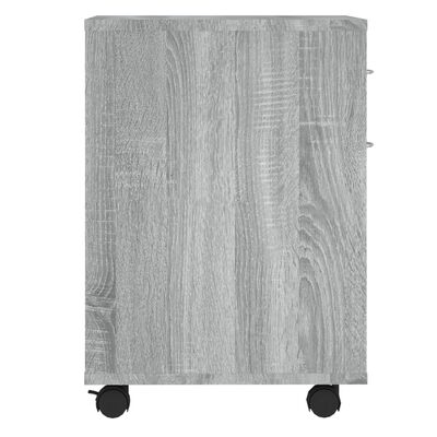 vidaXL Dulap cu roți, gri sonoma, 45x38x54 cm, lemn prelucrat