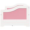 vidaXL Pat de zi cu 3 sertare fără saltea „IRUN” alb și roz 90x200 cm