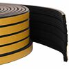 vidaXL Banda adeziva pentru feronerie Negru 15 x 8 mm 12 m Spumă EPDM