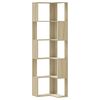 vidaXL Bibliotecă 5 niveluri stejar sonoma 50x50x179cm lemn prelucrat