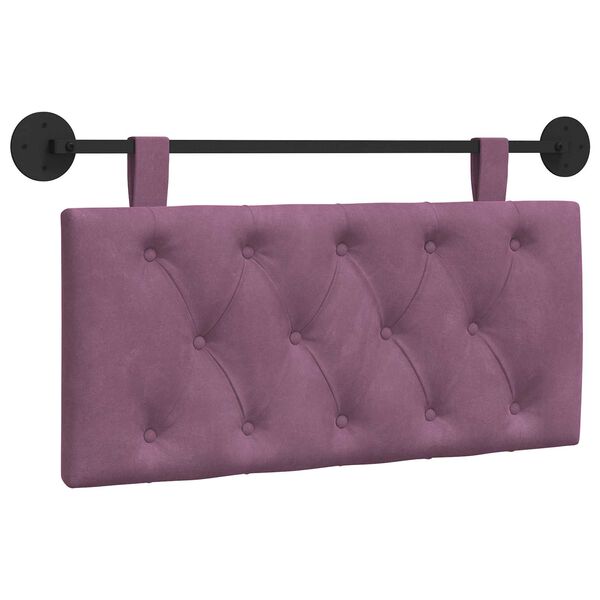 vidaXL Cap de pat suspendat Pe perete Violet 100 x 55 x 7 cm Catifea