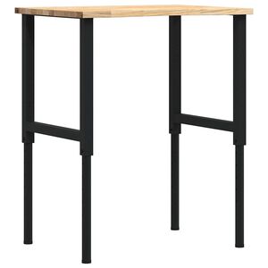 vidaXL Banc lucru 80x60x(71,5-98) cm lemn masiv stejar