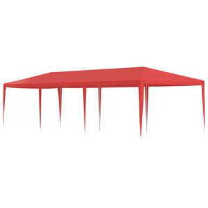 vidaXL Cort pentru Petreceri Roșu 900 x 300 x 255 cm PE și oțel