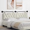 vidaXL Cap de pat suspendat Pe perete Crem 170 x 55 x 7 cm Catifea