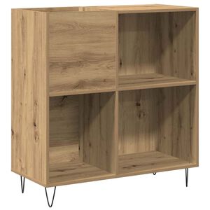 vidaXL Dulap pentru discuri de vinil stejar artizanal 85 x 38 x 89 cm