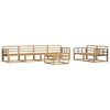 vidaXL Set de canapele de exterior 7 pcs Alb