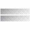 vidaXL Trepte 2 buc. 100 x 20 cm Argintiu Aluminiu Dreptunghiular