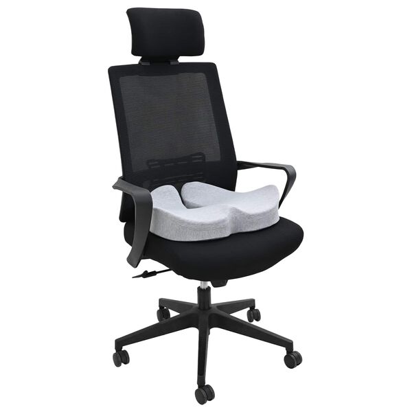 vidaXL Pernă pentru șezut Gri deschis 50 x 43 x 10 cm Spumă cu Memorie