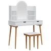 vidaXL Set de Dressing FAUSKE 5 pcs Alb 100 x 50 x 143 cm