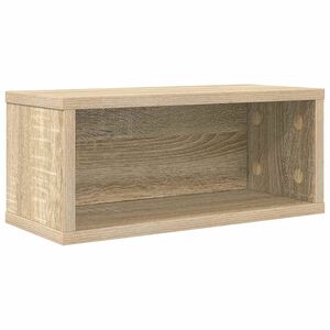 vidaXL Raft pentru depozitarea CD-urilor Stejar Sonoma 40 x 17 x 17 cm