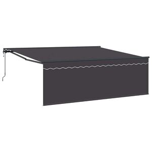 vidaXL Copertină retractabilă Antracit 400 &times; 300 cm