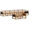 vidaXL Set de canapele de exterior 8 pcs natural Lemn Solid de Acacia