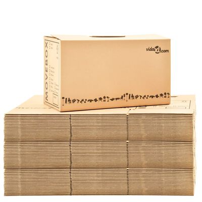 vidaXL Cutii pentru mutare din carton XXL 60 buc., 60 x 33 x 34 cm