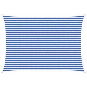 vidaXL P&acirc;nză de umbră Albastru și Alb 3 x 6 m HDPE