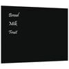 vidaXL Placă magnetică de perete, negru, 80x60 cm &nbsp;sticlă securizată