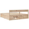 vidaXL Cadru de pat fără saltea, 200x200 cm, lemn masiv pin