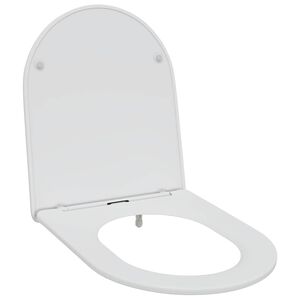 vidaXL Capacul de toaletă Alb 47 x 36 x 3,4 cm Duroplast