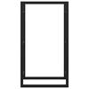 vidaXL Suport pentru lemne de foc, negru mat, 50x28x94 cm oțel