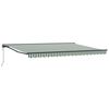 vidaXL Cort electric retractabil Verde, Alb, Antracit 5 &times; 3,5 m