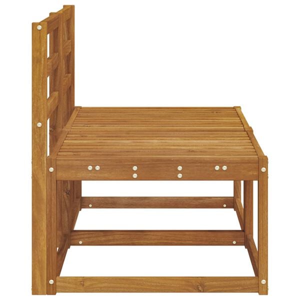 vidaXL 2 Bucată Canapea Medie pentru Exterior Lemn Solid de Acacia