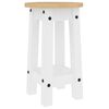 vidaXL Set mobilier de bar, 3 piese, alb, lemn masiv de pin