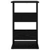 vidaXL Masă laterală Stejar Negru 40 x 35 x 60,5 cm Lemn compozit
