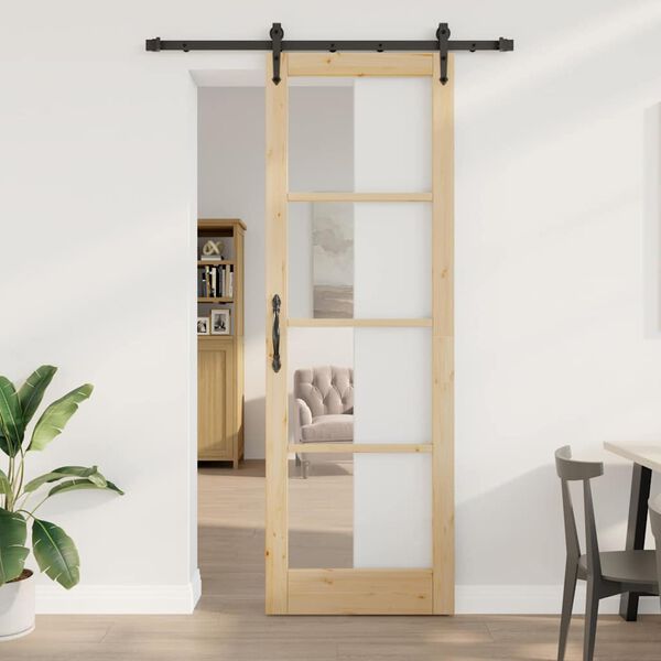 vidaXL Ușă glisantă ORKDAL natural 78 x 232 cm