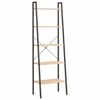 vidaXL Raft vertical cu 5 niveluri, maro deschis/negru, 56x35x174 cm