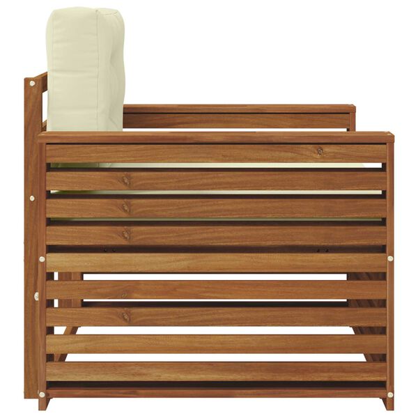 vidaXL Set de canapele de exterior Lemn de acacia solid și poliester