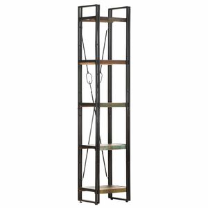 vidaXL Bibliotecă cu 5 rafturi, 40x30x180 cm, lemn masiv reciclat