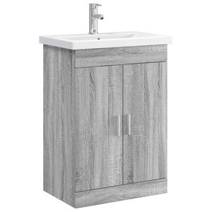 vidaXL Set de mobilier pentru baie Sonoma gri 61 x 40 x 84,5 cm