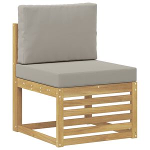 vidaXL Canapea Medie pentru Exterior Lemn Solid de Acacia Alb