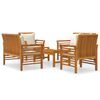 vidaXL Set mobilier de grădină cu perne, 5 piese, lemn masiv de acacia